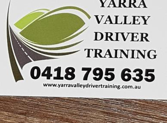 Yarra Valley Driver Training - Yarra Junction, VIC. Buisness card
