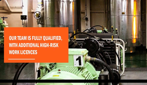 OJ Mechanical. Our team is fully qualified, with additional High-Risk Work Licences.