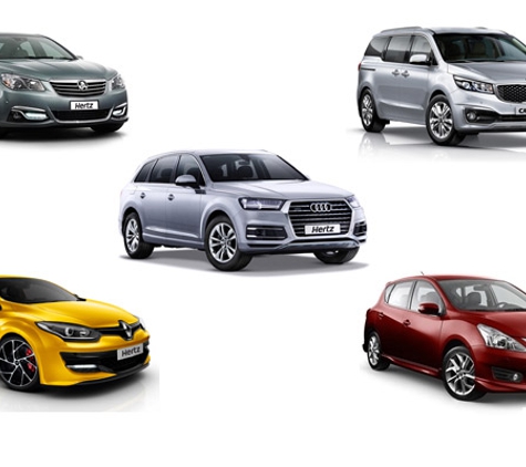 Hertz - Klemzig, SA. Nissan Pulsar, Renault Megane, KIA Carnival, Holden SV6 & Audi Q7