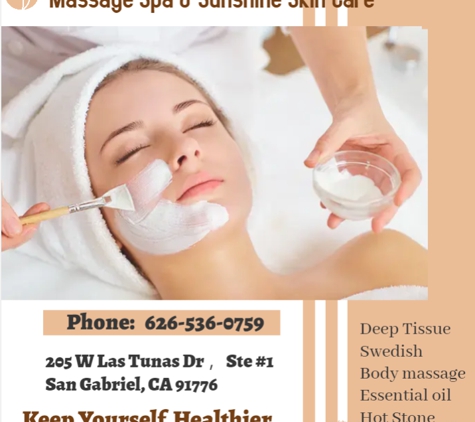 Massage Spa & Sunshine Skin Care - San Gabriel, CA