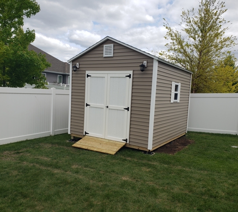 SquareShed Charlotte - Mooresville, NC. 10x12 Storage Shed with Vinyl Siding, Built on Site