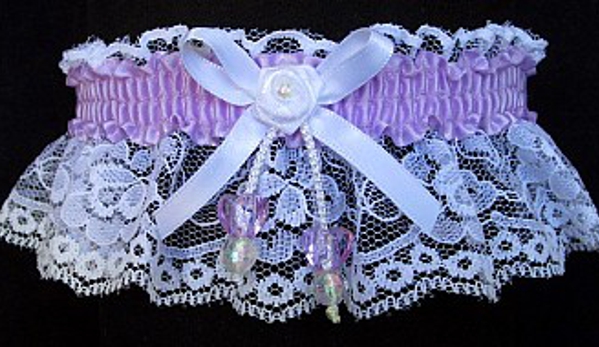 Custom Accessories Garters LLC - Theresa, WI. Make Your Heart Race with this Dbl Heart Garter