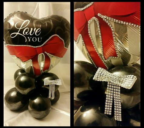 Top Notch Balloon Creations - Northville, MI. Bling, Bling! Diamond Diva Balloon Arrangement