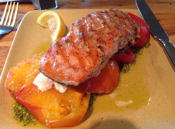 Legal Sea Foods - Boston, MA. Salmon on capressi salad