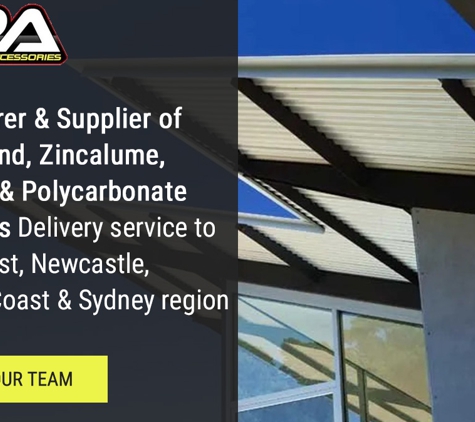 Angels Roofing Accessories - Tuggerah, NSW. Manufacturer & Supplier of all Colorbond, Zincalume, Fibreglass & Polycarbonate Roof Sheets