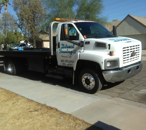 Direct Towing LLC - Glendale, AZ. Flatbed Towing at discounted prices.