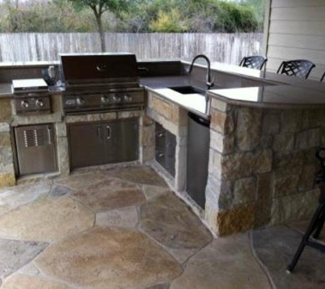 Royce Lawn and Landscaping - Frisco, TX. Outdoor Kitchens Stone Work Frisco TX