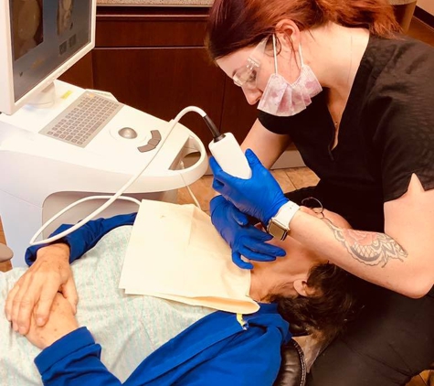 Colby Dental. Digital impressions have changed the crown game. Our new assistant, Julia, is using our digital scanner to create the model which will then be sent to the lab so they can make the crown.