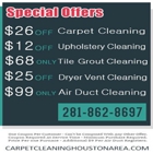 Carpet Cleaning in Houston Area