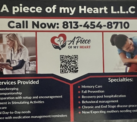 A Piece of My Heart Homecare - Ruskin, FL