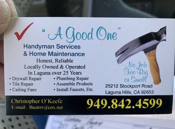 A Good One Handyman & Maintenance Services