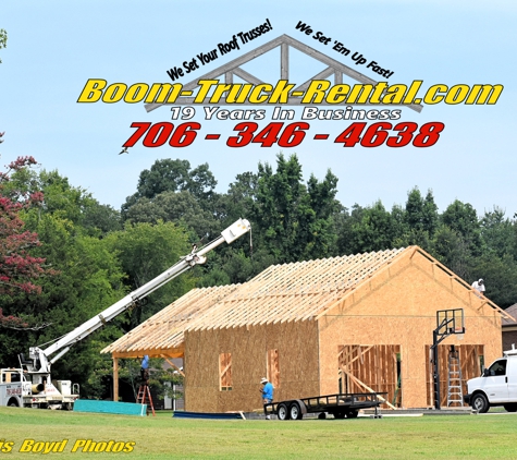 Boom Truck Rental - Kingston, GA. RomeCrane.com Call 706-346-4638 Rome Crane Rental - National Crane with 80 feet of reach Call 706-346-4638