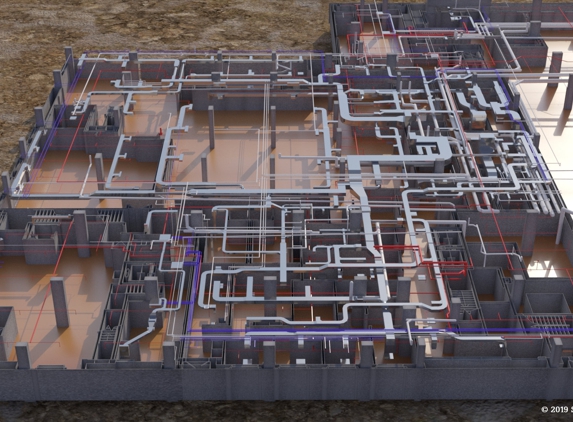 Shop Drawings - Hagerstown, MD. Coordination of MEP trades: Ductwork, plumbing, HVAC piping, sprinklers.