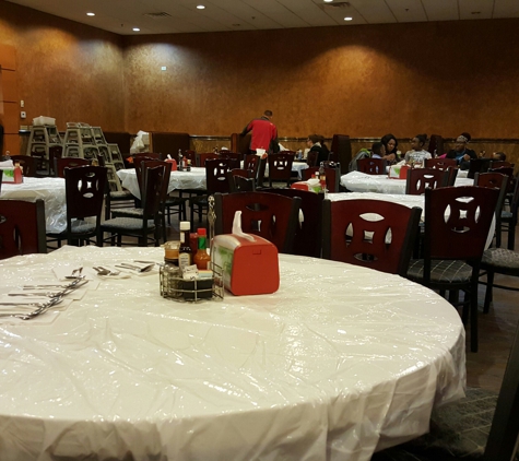 B C Osaka - Merrillville, IN. The tables are actually folding tables covered with plastic.