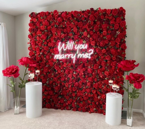 Bond Party - Miami Beach, FL. Flower Wall Marry Me Rental Miami By Bond Party