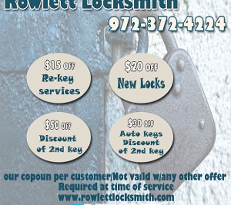 Rowlett Locksmith - Rowlett, TX