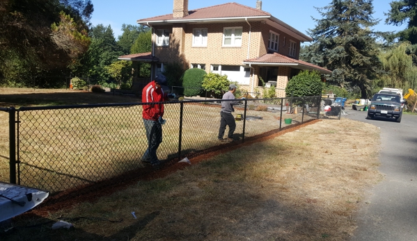 Duong's Landscaping & Gardening service - seattle, WA. chain link fence