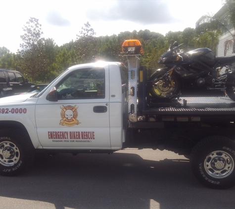 Emergency Biker Rescue Motorcycle Towing