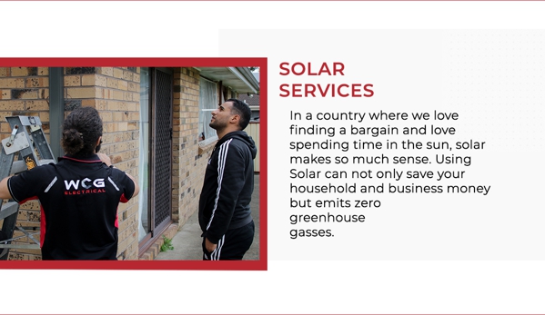 WCG Electrical - Unanderra, NSW. Solar Services