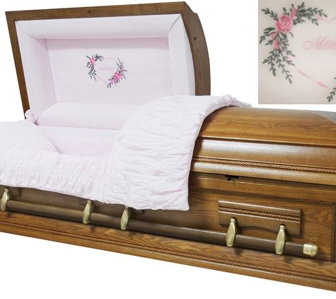 Webb Caskets - Houston, TX. AMBASSADOR MOTHER CASKET VENEER $1,595.00