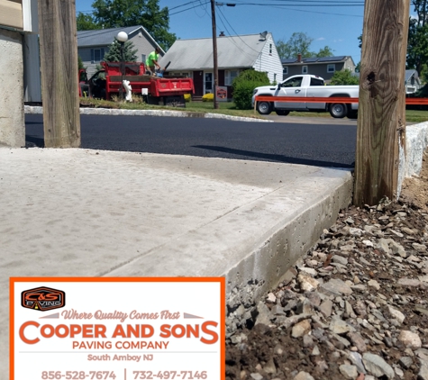 Cooper and Sons Paving - Parlin, NJ. Fords New Jersey retaining wall Belgian block pavers Cooper and Sons Paving Company