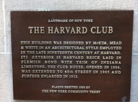 Harvard Club of New York City - New York, NY
