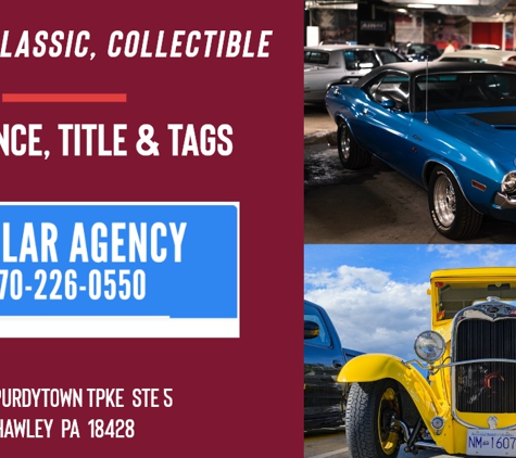 Tunlar Agency - Hawley, PA. Insure & Register Antique & Classic Cars