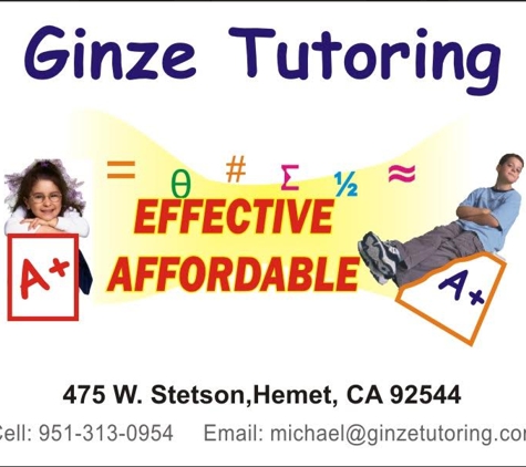 Ginze Tutoring - San Jacinto, CA