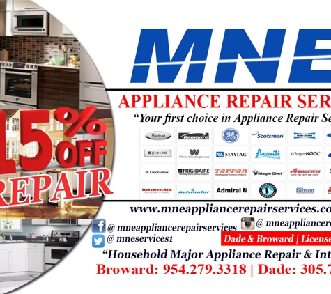 MNE APPLIANCE REPAIR SERVICES - Miami, FL