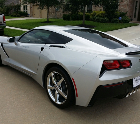 Prestige Window Tinting (mobile service) - cypress, TX. 2014 Corvette Stingray 35% Front 5% bavk Suntek Carbon Xtra Performance!  for more info or visit our website prestigeautotinting.com