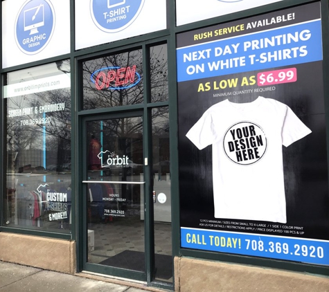 Orbit Imprints Custom T Shirts - Chicago, IL. Orbit Imprints T-Shirt Printing Chicago