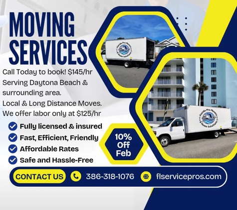 Florida Pro Movers & Home Solutions - Daytona Beach, FL. Our Moving services