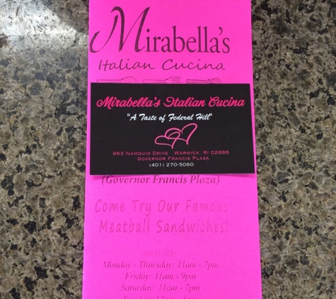 Mirabella's Italian Cucina - Warwick, RI