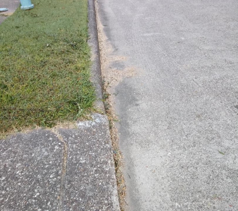 Cheepway Tree Service - Houston, TX. sawdust on street where trailer was parked