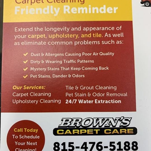 Brown's Carpet Care - Wilmington, IL