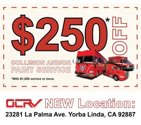 OCRV Center - RV Collision Repair & Paint Shop - Yorba Linda, CA