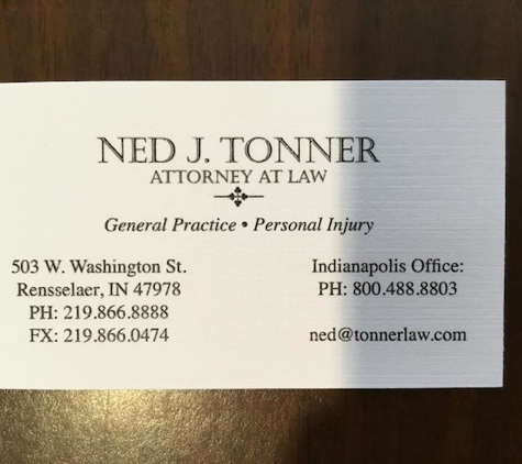 Ned Tonner, Attorney At Law, PC - Rensselaer, IN