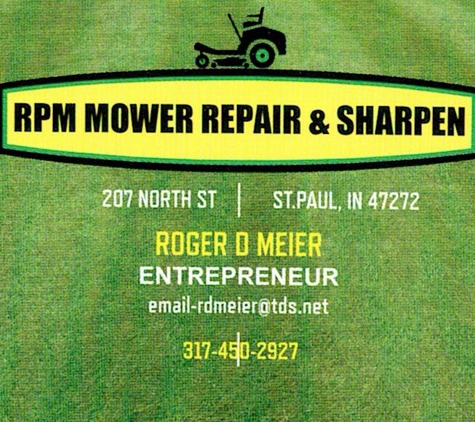 RPM MOWER REPAIR & SHARPEN - Saint Paul, IN