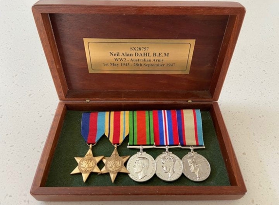 Buck Tania Medals and Frames - Flagstaff Hill, SA