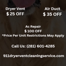 911 Dryer Vent Cleaning Service Houston TX - Dryer Vent Cleaning