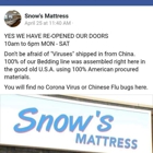 Snow's Mattress