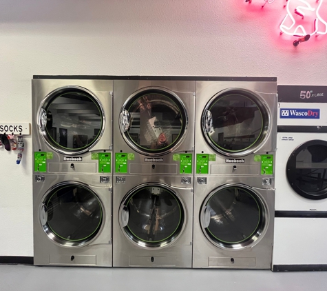 Scrubbys Laundry - Boise, ID. Washers and dryers with convenient ap to show time remaining.