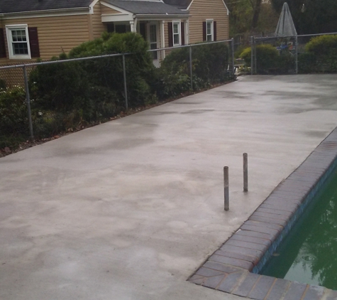 Naj Concrete & Construction - Kintnersville, PA. It rain minutes after they were finished