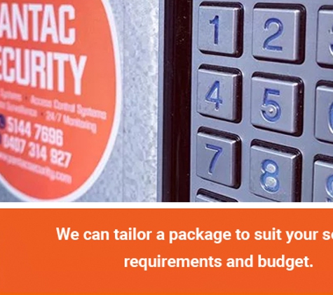 Pantac Security & Communications - Sale, VIC. We can tailor a package to suit your security requirements and budget.