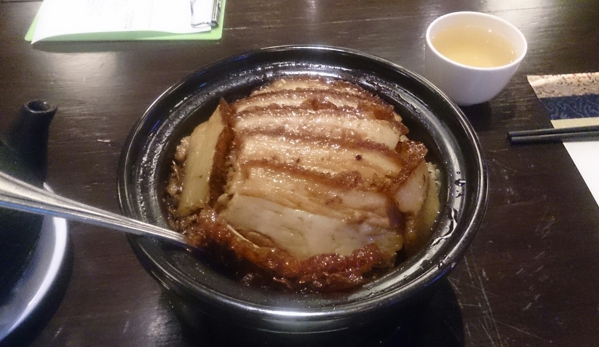 Mei Zhou Dong Po Restaurant - Los Angeles, CA. Three layers pork with chinese cabbage underneath