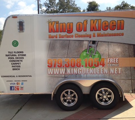 King of Kleen - Angleton, TX. All of our equipment is patented cleaning equipment and tools we use only the best cleaning equipment for your job and it is guaranteed