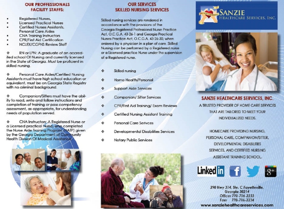 Sanzie Healthcare Services Inc - Fayetteville, GA