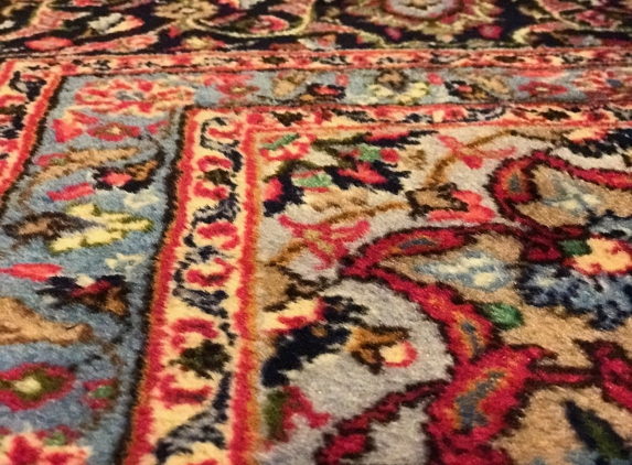 Hug A Rug - Groves, TX. 100% wool oriential rug cleaned with our dry extraction method