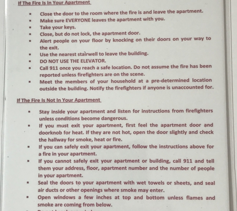 HPD SIGNS - Brooklyn, NY. hpd signs nyc fire safety ntice 