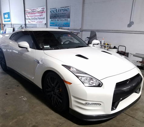 Eclipse Tinting - Modesto, CA. 2015 GTR, Tinted 360 degrees with our signature 5 Limo Black and our High Performance 35!